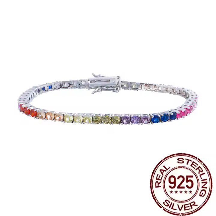 Pulseira Riviera Rainbow Prata 925