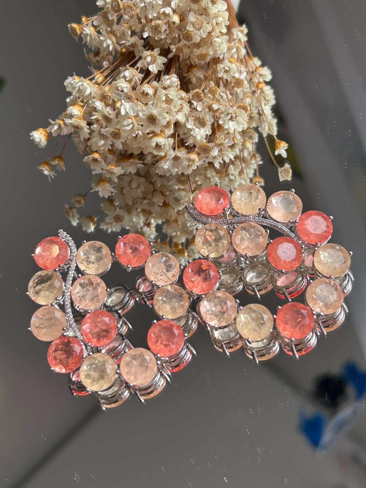 Brinco Argola Frontal Alaranjada Tangerina