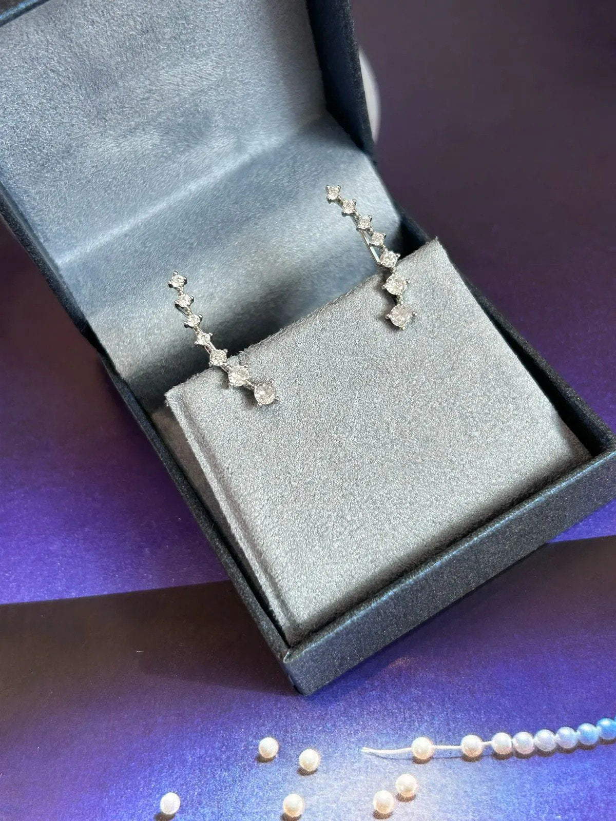 Brinco Earcuff Zircônia Prata 925
