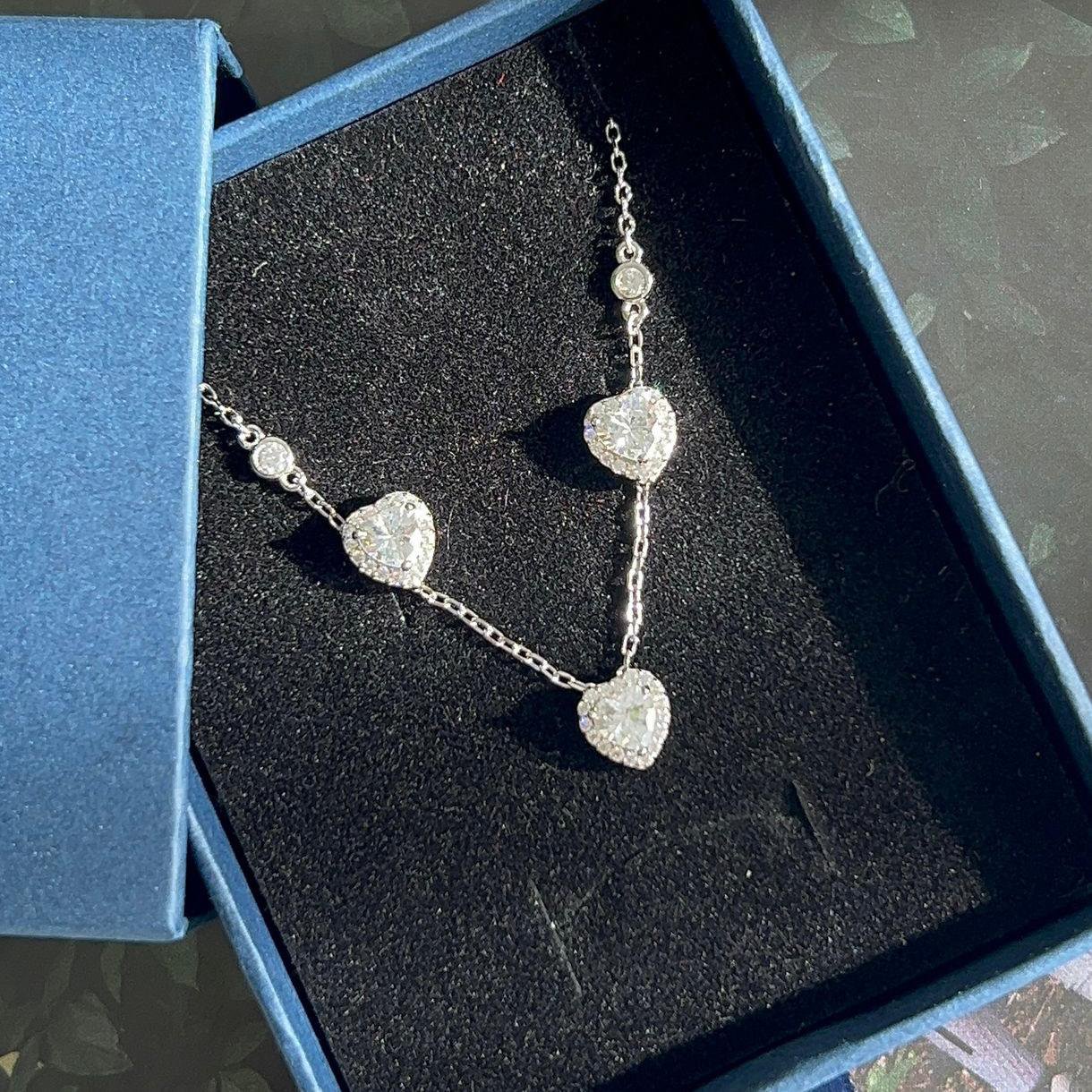 Conjunto Brinco e Colar Coração Prata 925