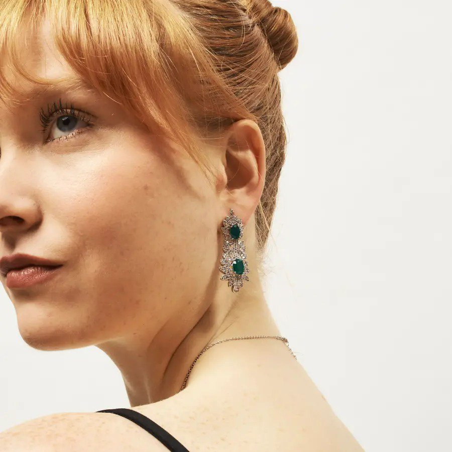 Brinco Lucy Verde Esmeralda