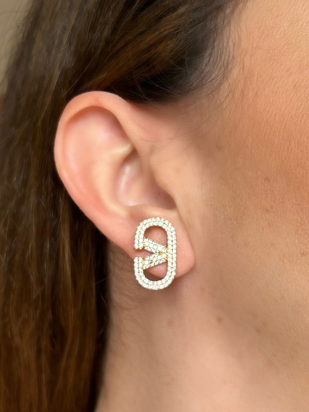 Brinco Inpired P Banho Ouro