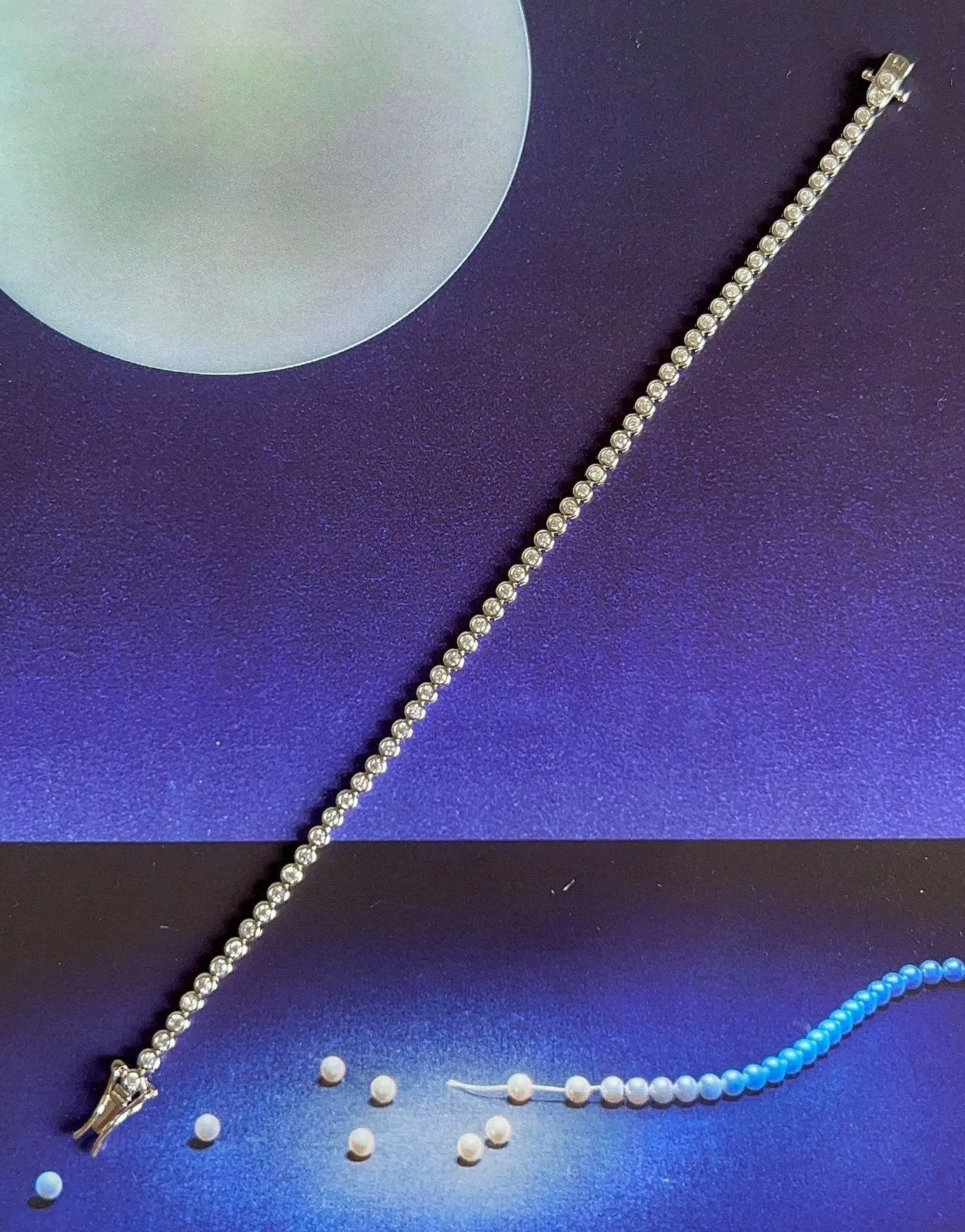 Pulseira Riviera Cravação Inglesa Prata 925