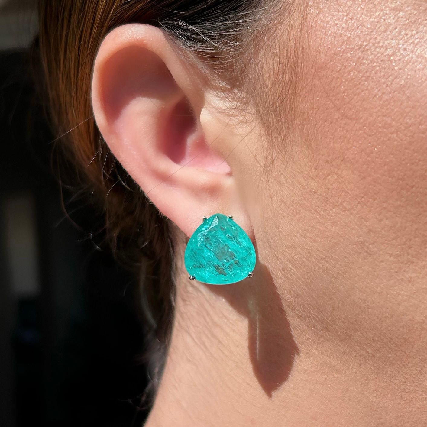 Brinco Maxi Gota Turmalina