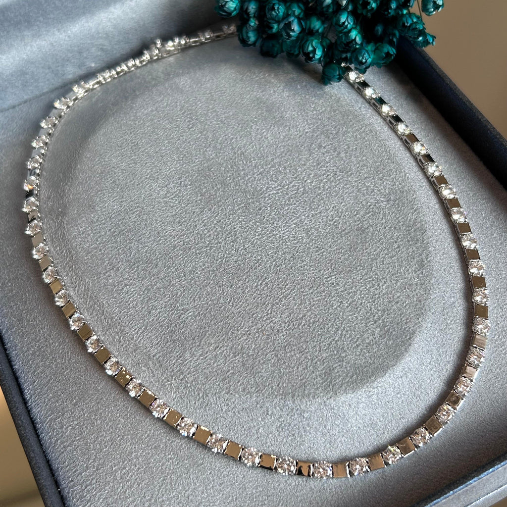 Riviera Block Mesclada Prateada