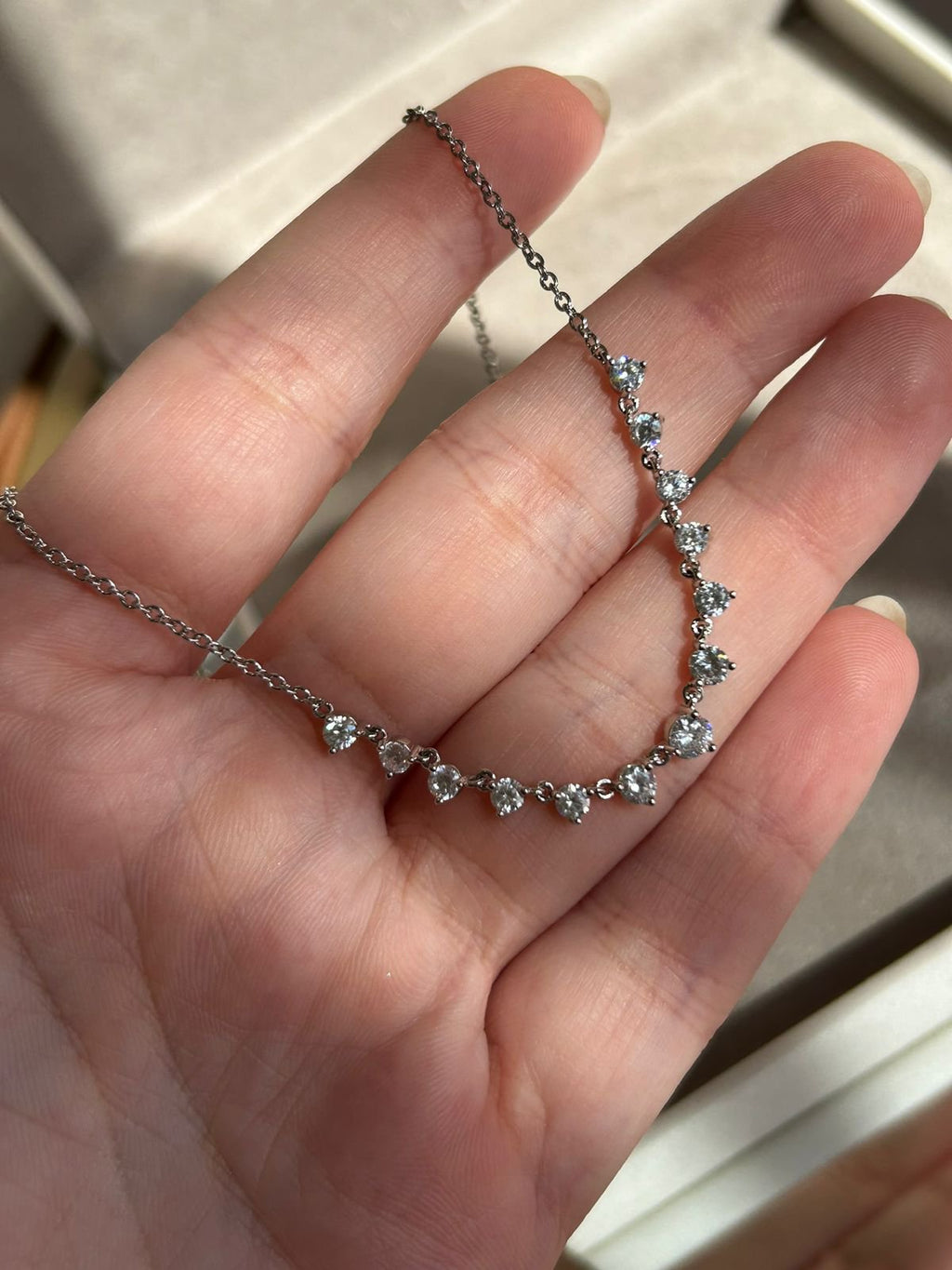 Colar Gargantilha Degradê Zircônias