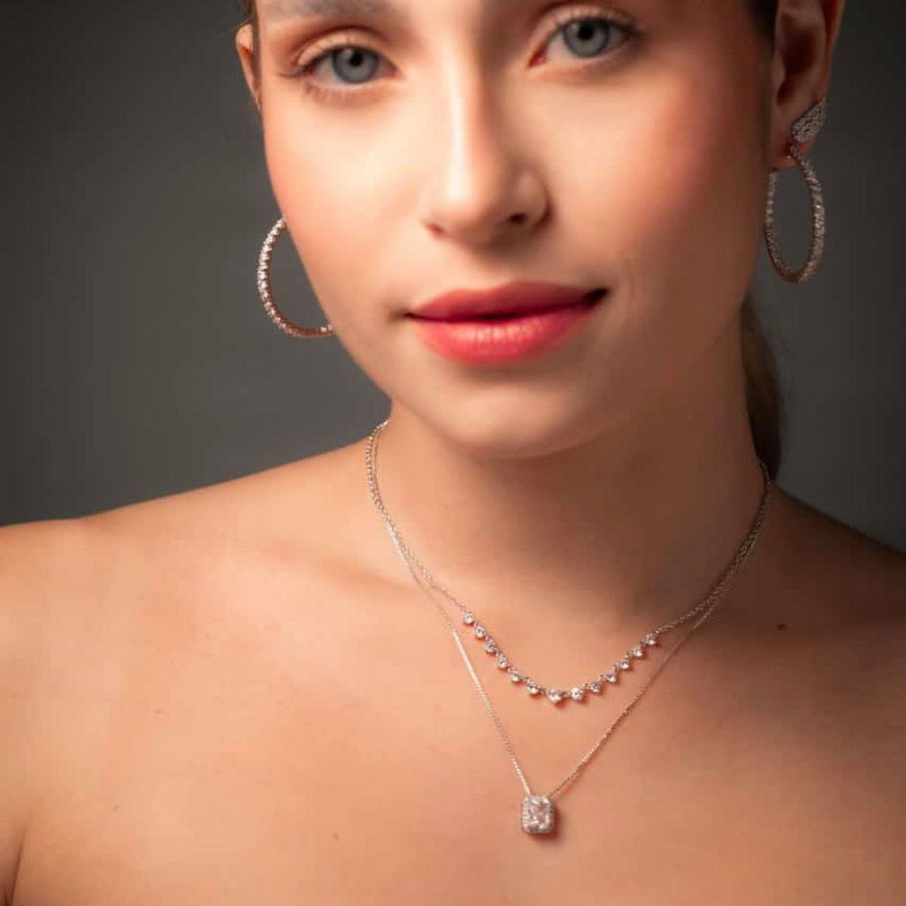 Colar Gargantilha Degradê Zircônias