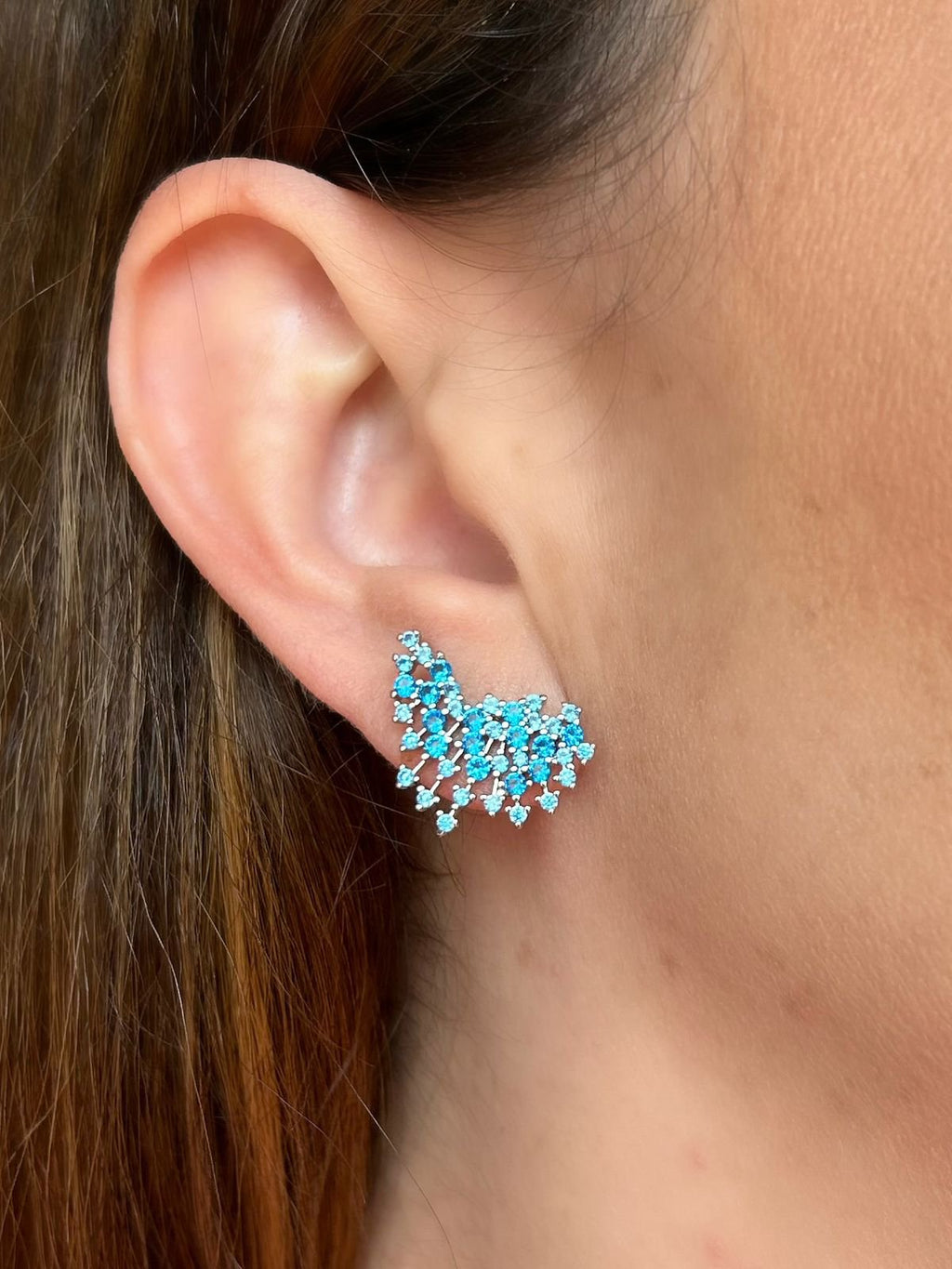 Brinco EarCuff Azul