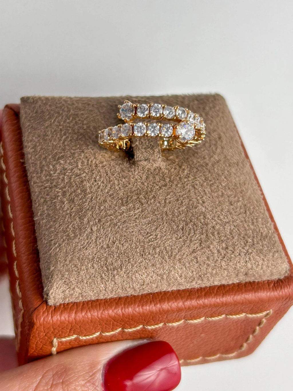 Anel Riviera Ajustável Dourado