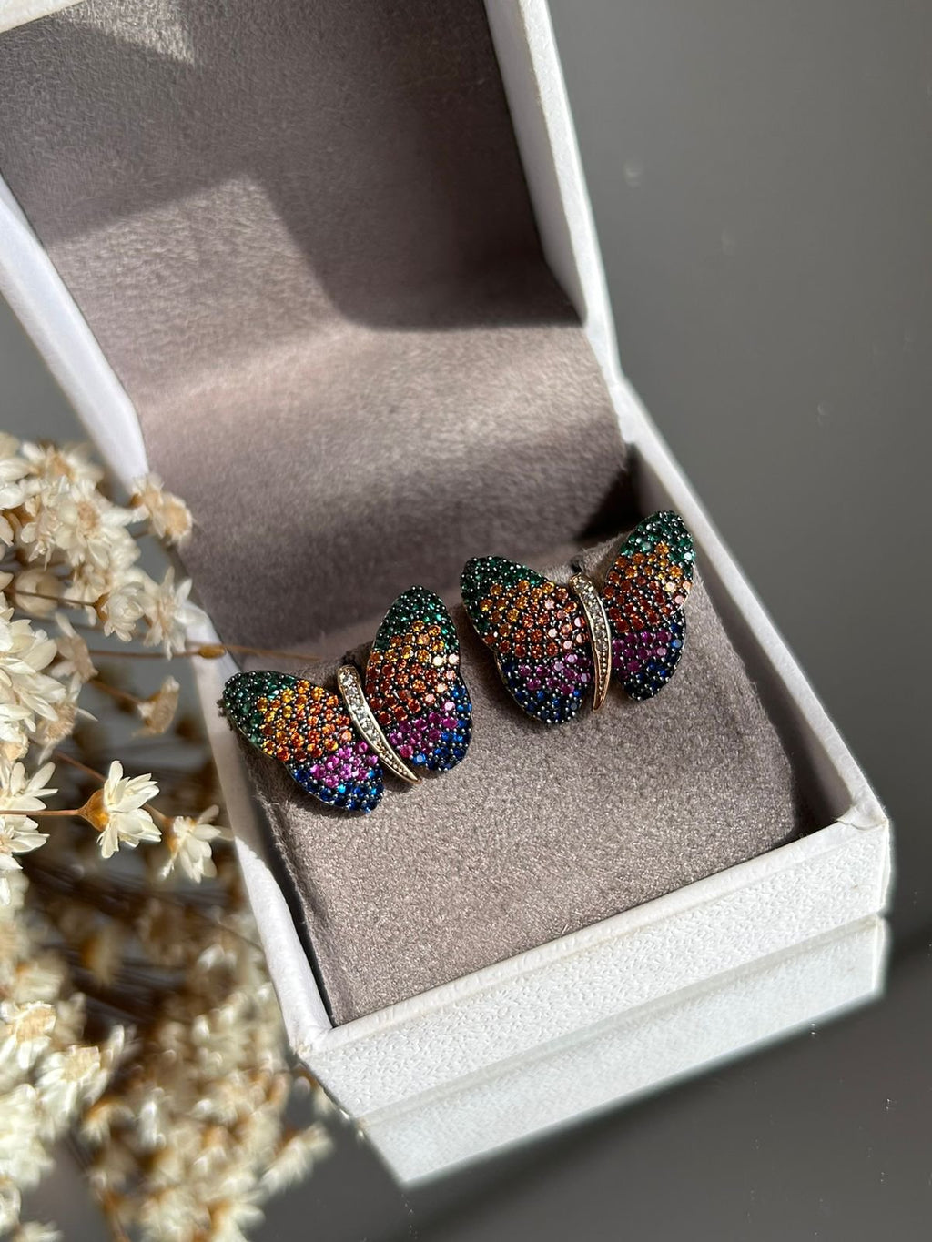 Brinco Borboleta Rainbow