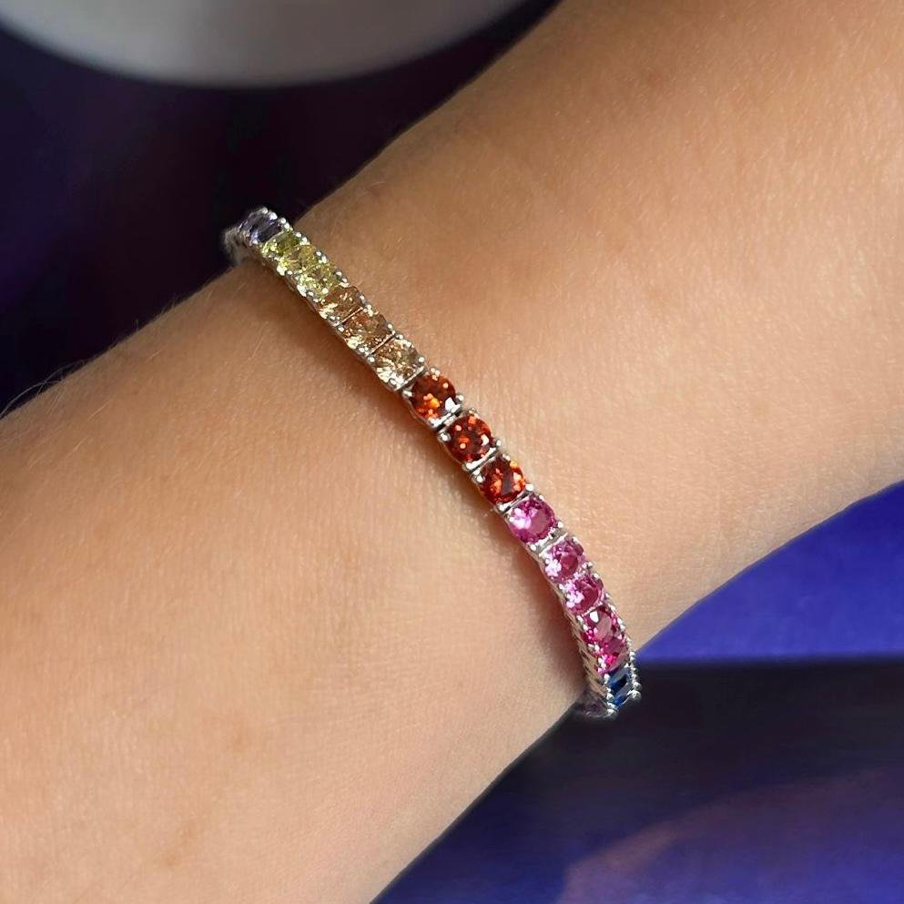 Pulseira Riviera Rainbow Prata 925
