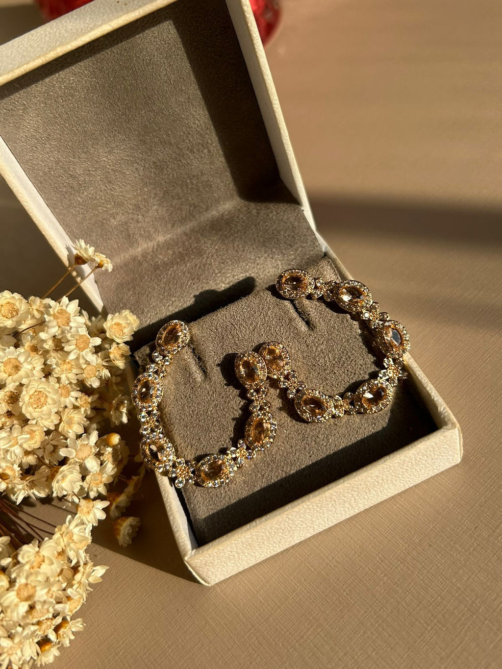 Brinco Argola Frontal Morganita Ouro