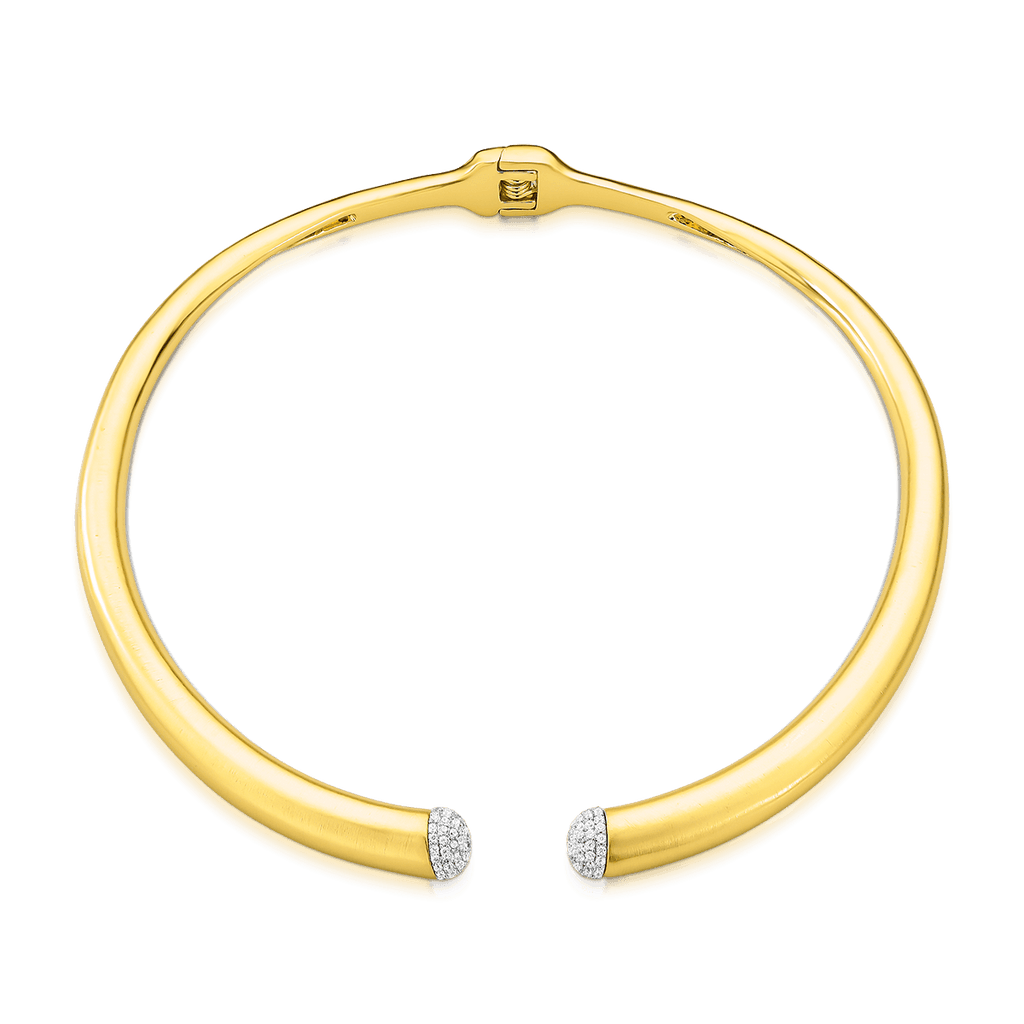 Colar Aro Rígido Ouro Acetinado