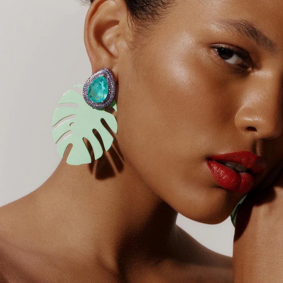 Brinco 2 em 1 Costela De Adão Verde