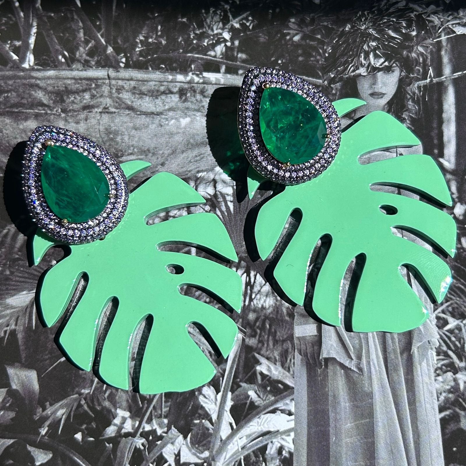 Brinco 2 em 1 Costela De Adão Verde