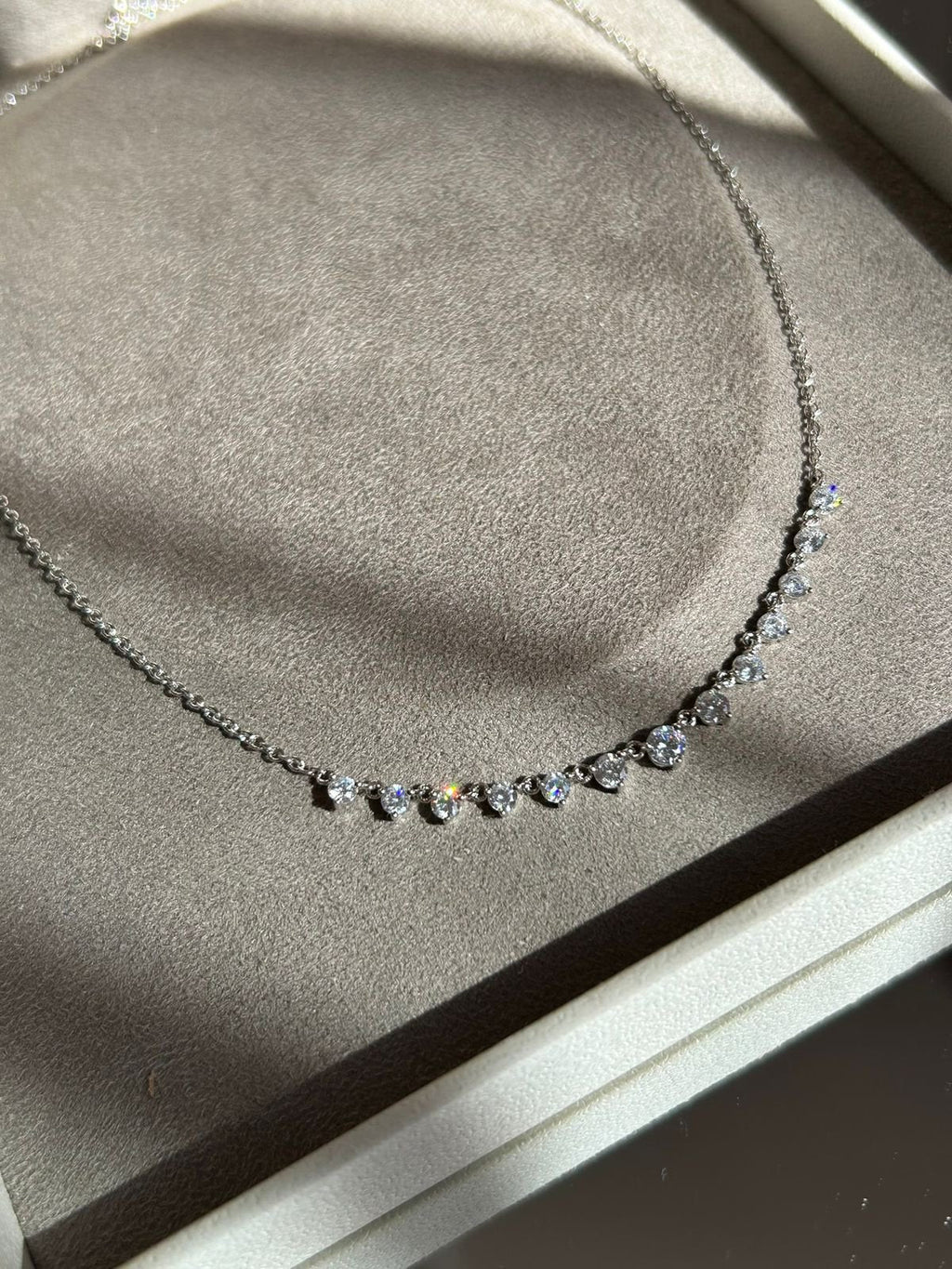 Colar Gargantilha Degradê Zircônias