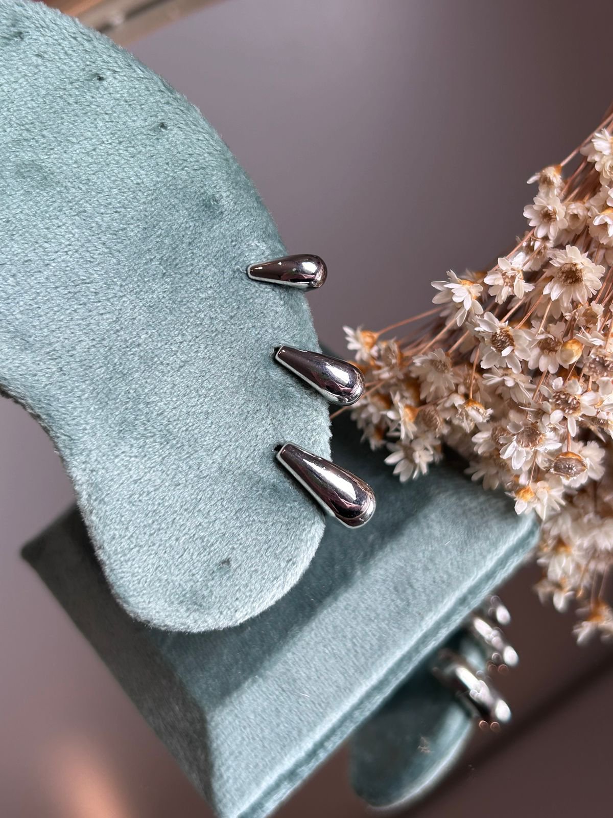 Trio de Argolas Lisas Prateada