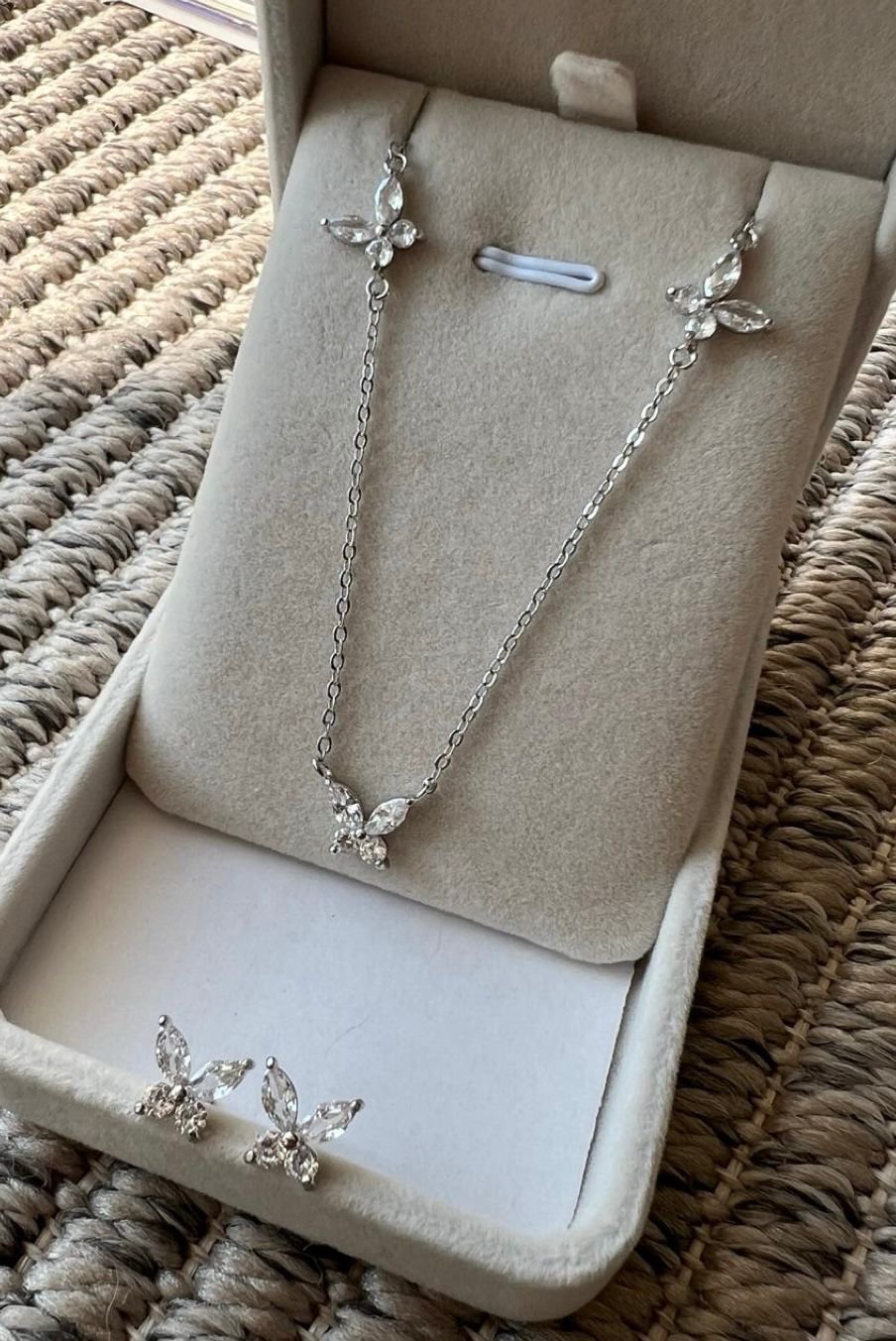 Conjunto Borboletas Zircônia