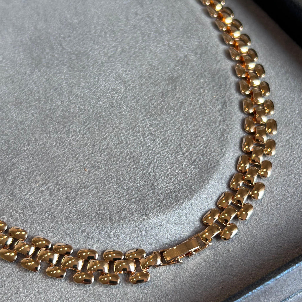 Colar Elo Clock Detalhes Zircônia