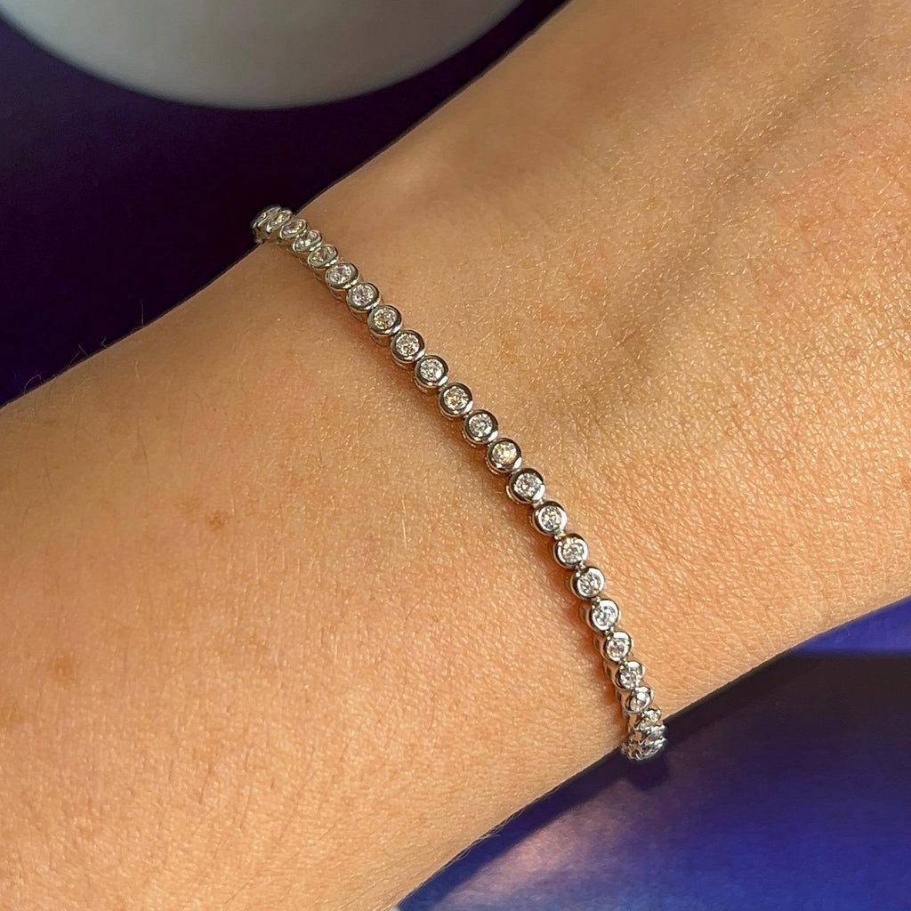 Pulseira Riviera Cravação Inglesa Prata 925