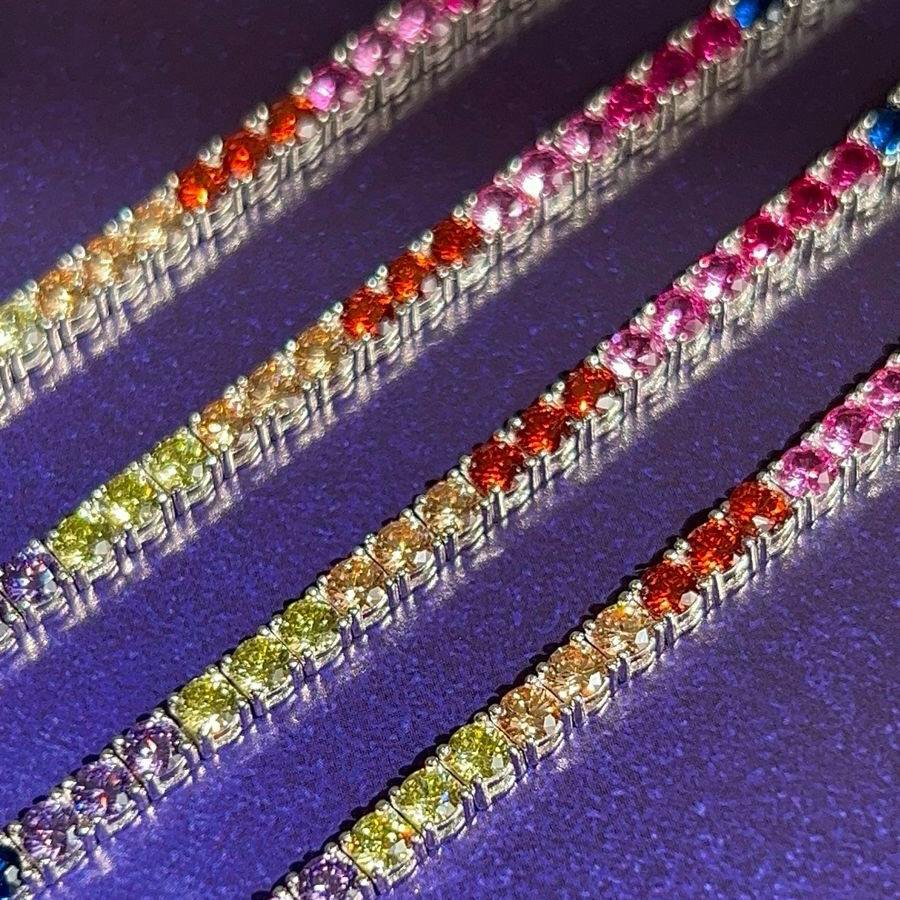 Pulseira Riviera Rainbow Prata 925