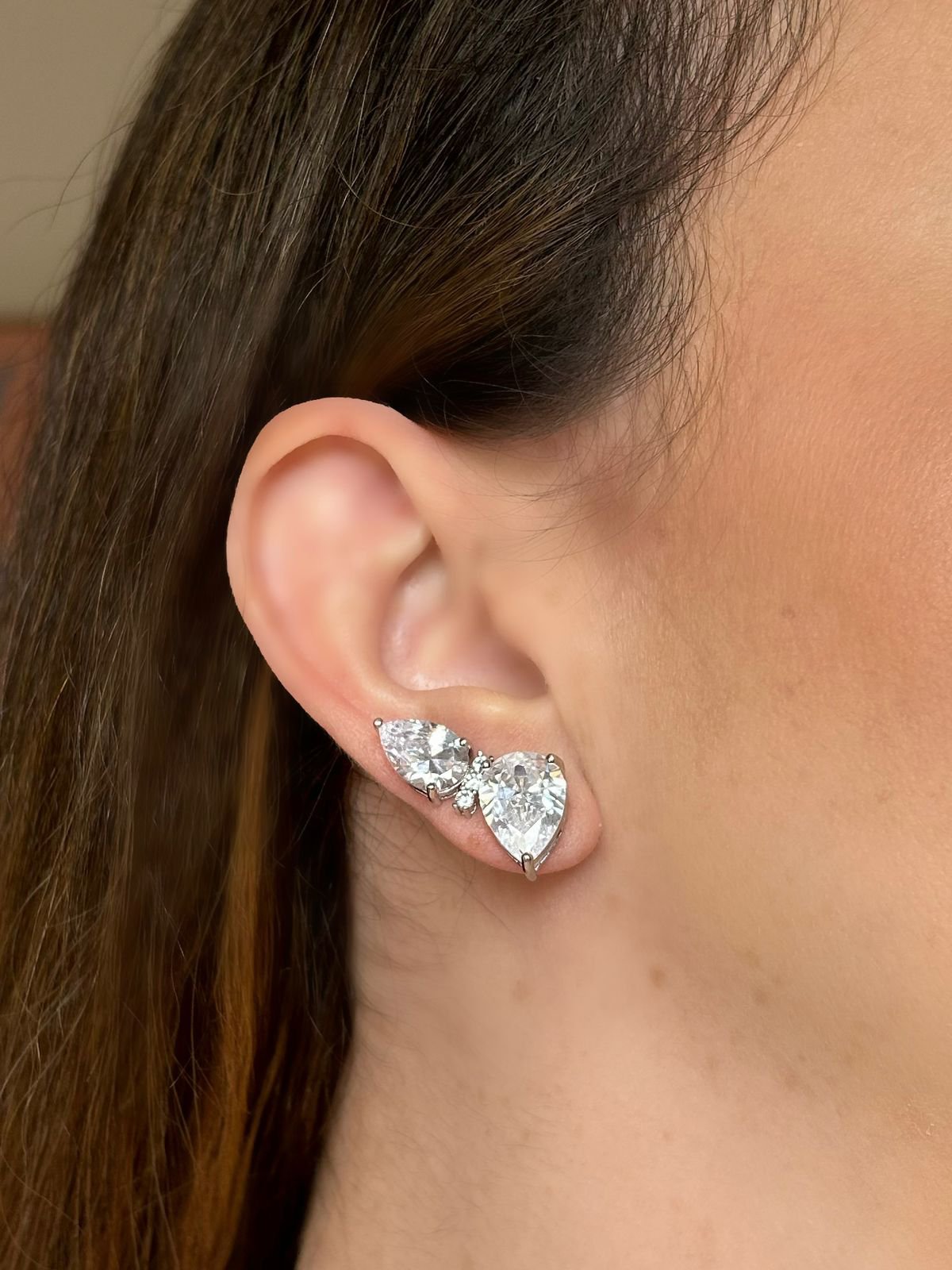 EarCuff duas Gotas Zircônia