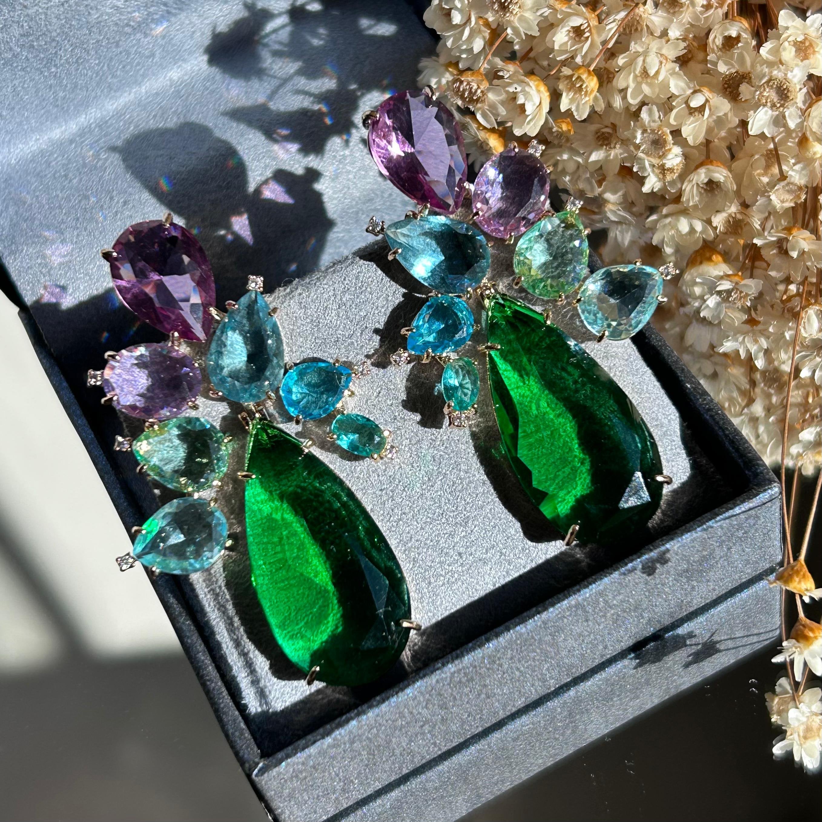 Brinco Gotas Colorido