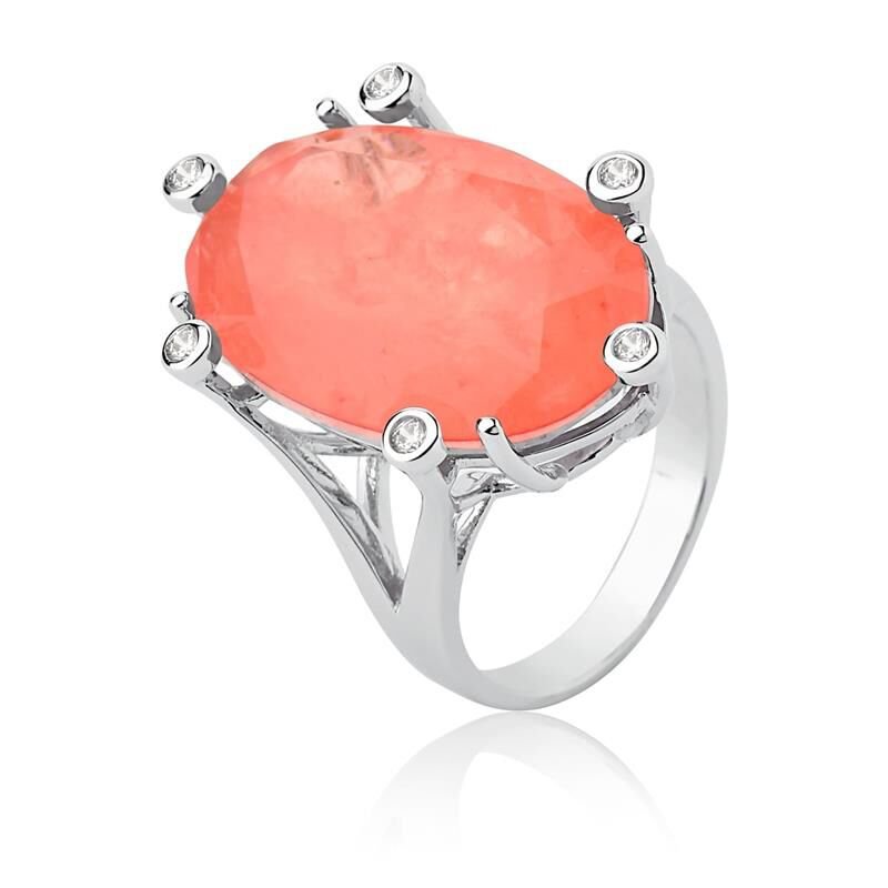 Anel Oval Tangerina