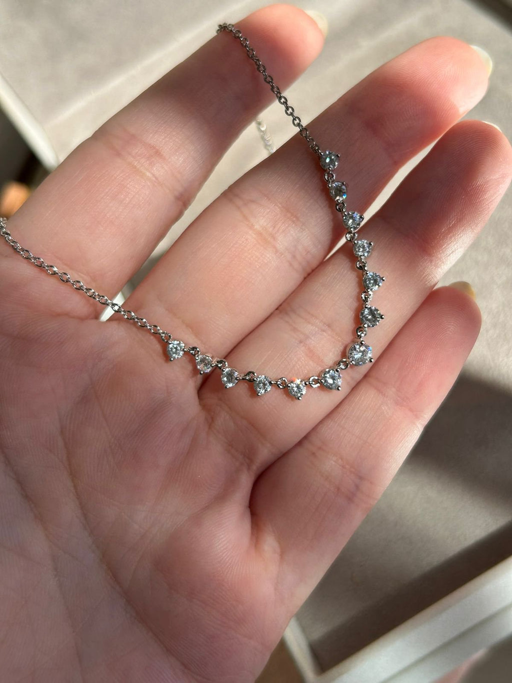 Colar Gargantilha Degradê Zircônias