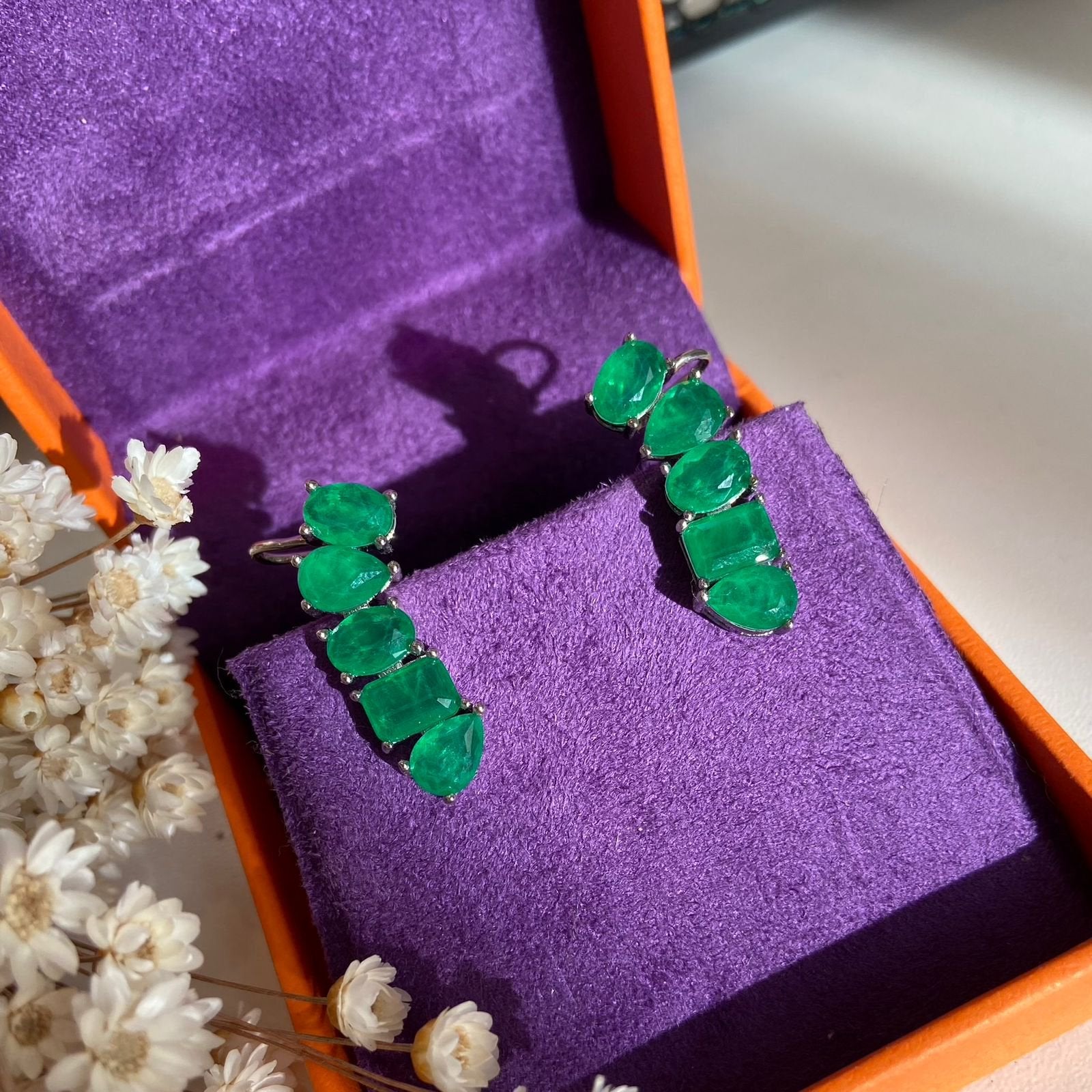 EarCuff Verde Esmeralda Fusion