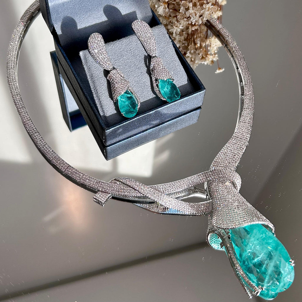 Conjunto Luxo Copo de Leite Turmalina