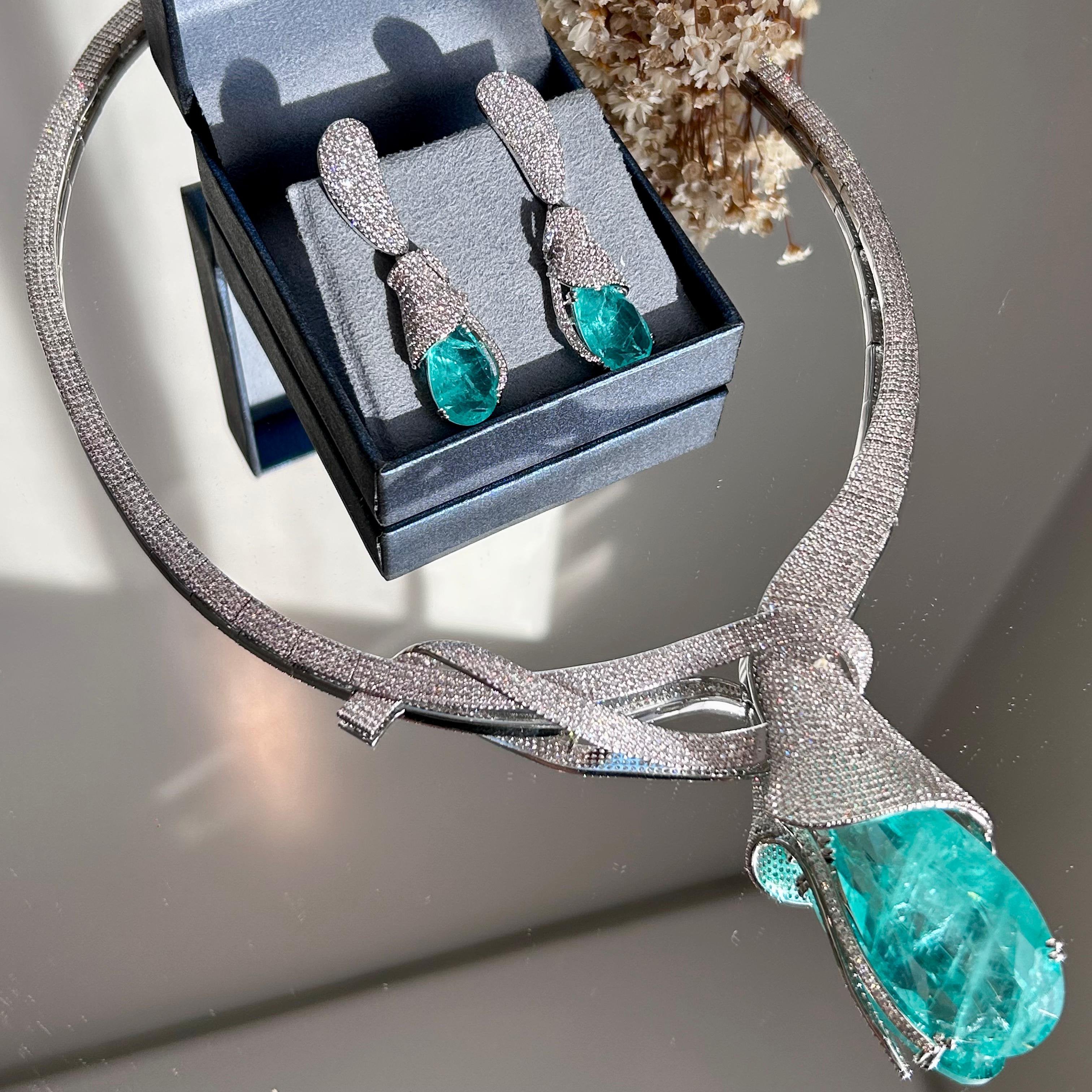 Conjunto Luxo Copo de Leite Turmalina