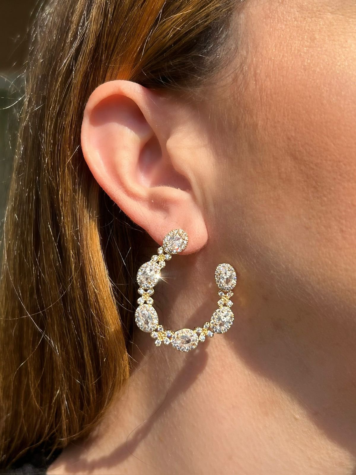 Brinco Argola Frontal Ouro