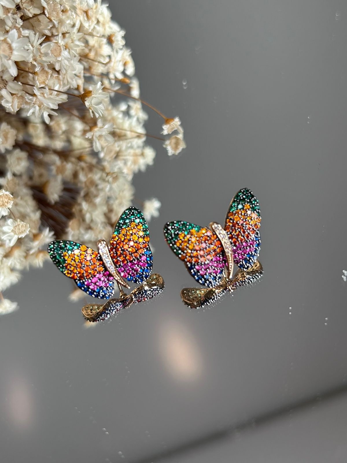 Brinco Borboleta Rainbow