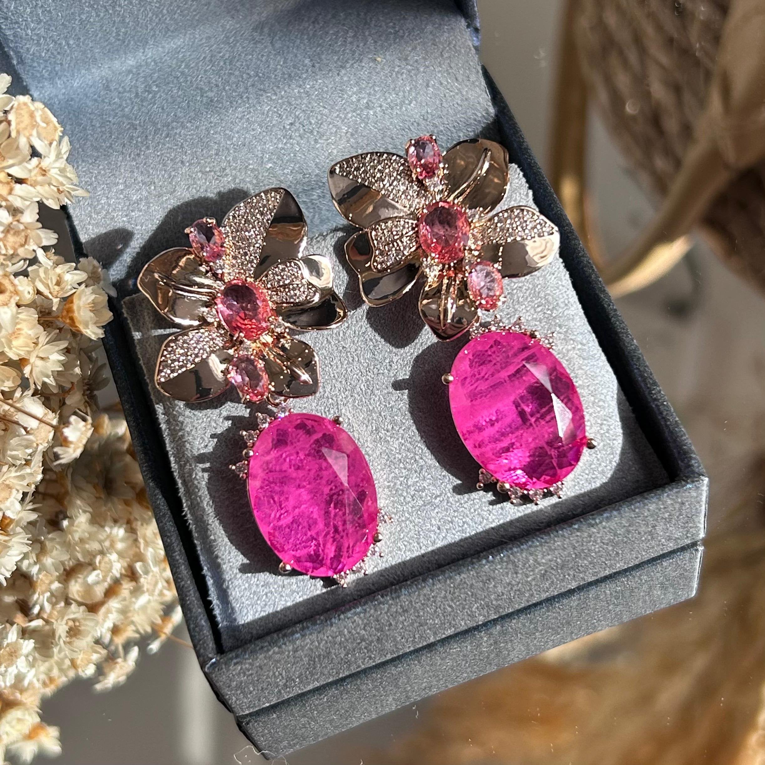 Brinco Flower Pink