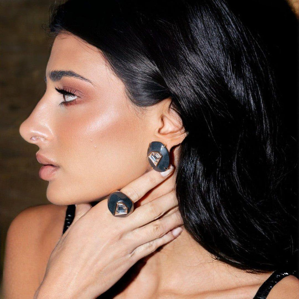 Brinco Diamante Negro