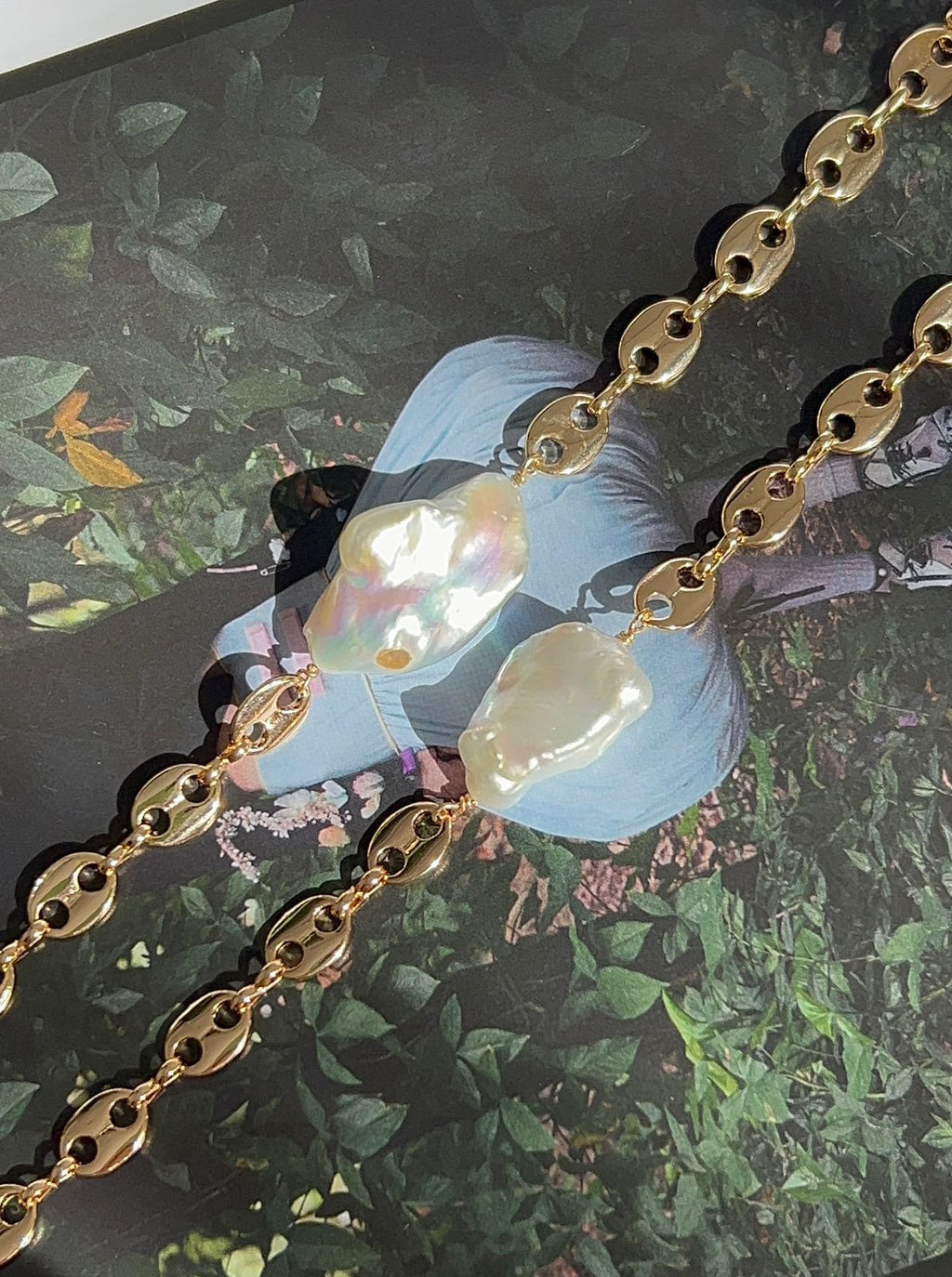 Pulseira Elos Pérola Barroca