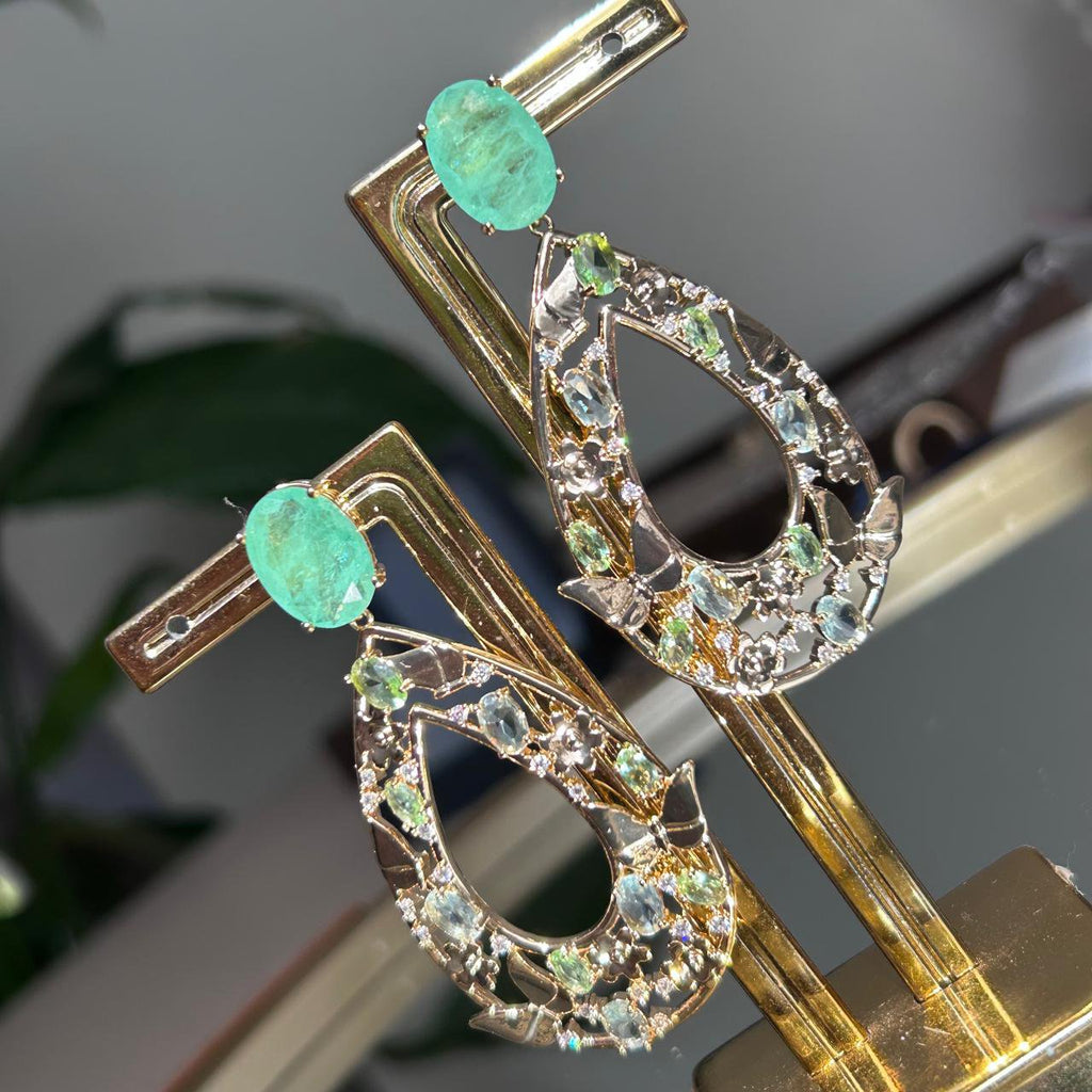 Brinco Greenery Fusion Dourado